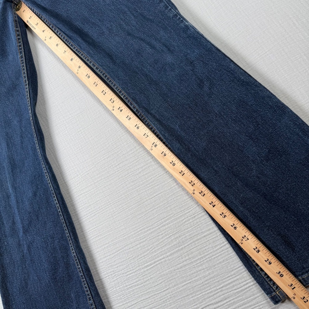 Vtg Cruel Girl Womens Bootcut Jeans Low Rise Dark Wash Denim Size 7R Made in USA - Picture 5 of 7